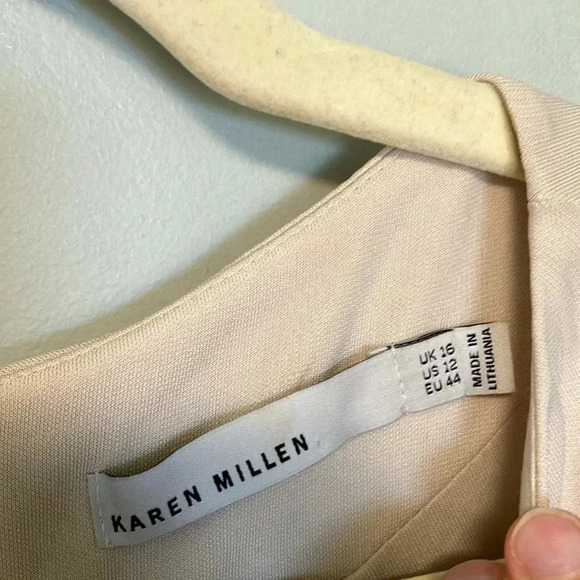 Karen Mullen ivory long  sleeve dress - Picture 4 of 5